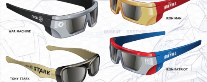 Des lunettes 3D collector pour Iron Man 3